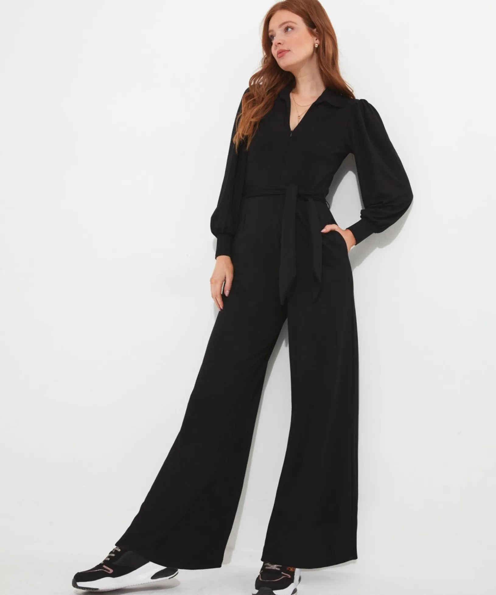 charming_zipped_jumpsuit_0.webp Shop Women's Collection | Petite | Jumpsuits | Jeans & Trousers | Top Picks | Women's | Women's | Women's Joe Browns Charming Zipped Jumpsuit Black / Berry