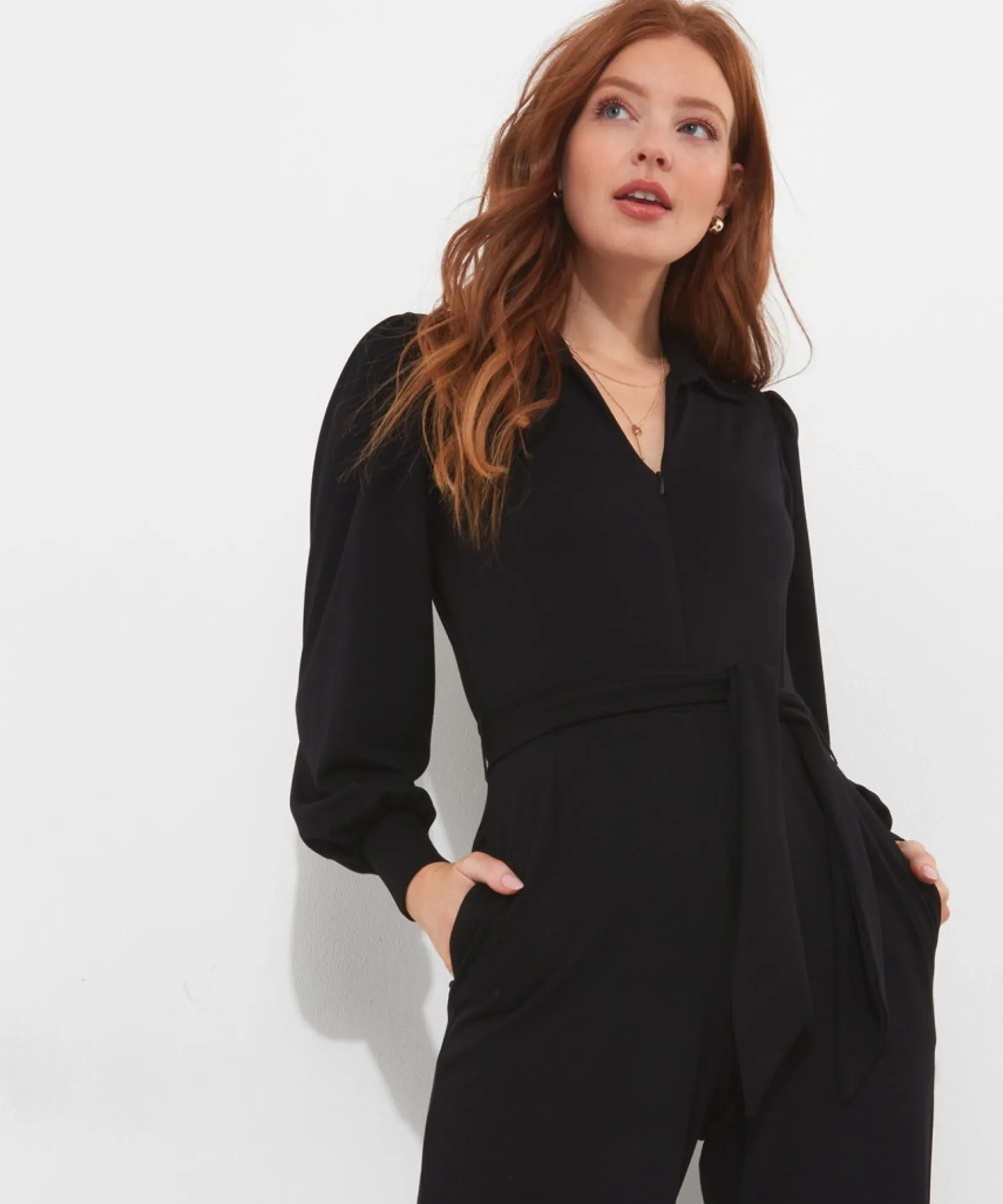 charming_zipped_jumpsuit_2.webp Shop Women's Collection | Petite | Jumpsuits | Jeans & Trousers | Top Picks | Women's | Women's | Women's Joe Browns Charming Zipped Jumpsuit Black / Berry