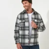 Shop Men's Collection | Layering Essentials | Shirts | Sale Shirts | Top Picks | Men，s | Men，s | Men，s Joe Browns Checked Out Shacket Green