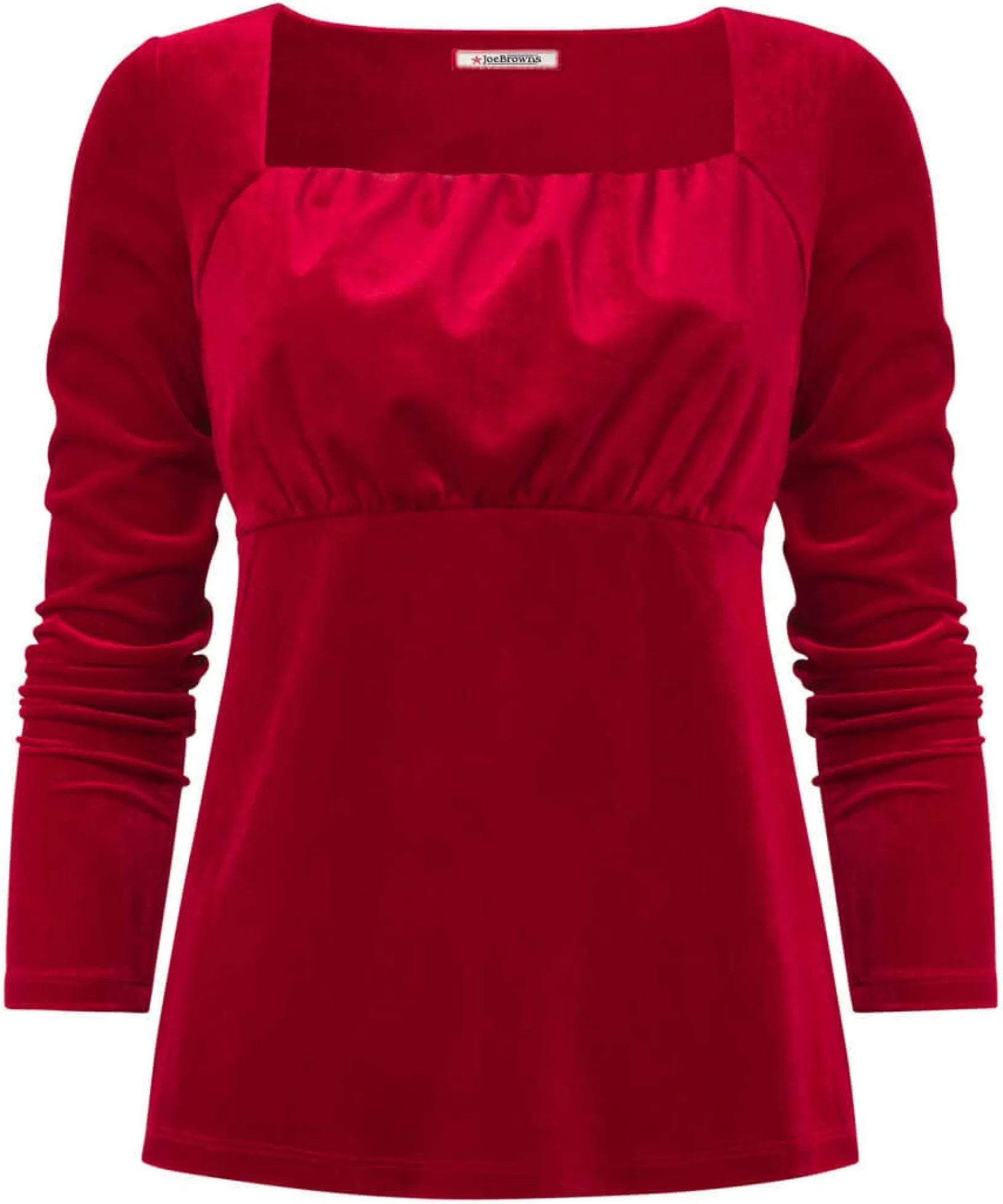 christa_velour_top_1.webp Shop Women's Collection | Occasion Outfits | Tops, Tunics & Blouses | Sale Tops, Tunics & Blouses | Top Picks | Top Picks | Women's | Women's Joe Browns Christa Velour Top Red