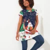 Shop Women's Collection | Tops, Tunics & Blouses | Dresses | Half Price Christmas Styles | Sale Tops, Tunics & Blouses | Top Picks | Women's | Women's | Women's | Women's Joe Browns Christmas Fun Tunic Black