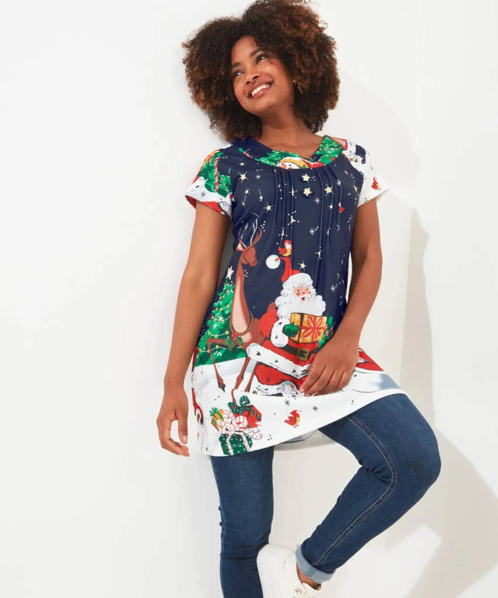 christmas_fun_tunic_0.webp Shop Women's Collection | Tops, Tunics & Blouses | Dresses | Half Price Christmas Styles | Sale Tops, Tunics & Blouses | Top Picks | Women's | Women's | Women's | Women's Joe Browns Christmas Fun Tunic Black
