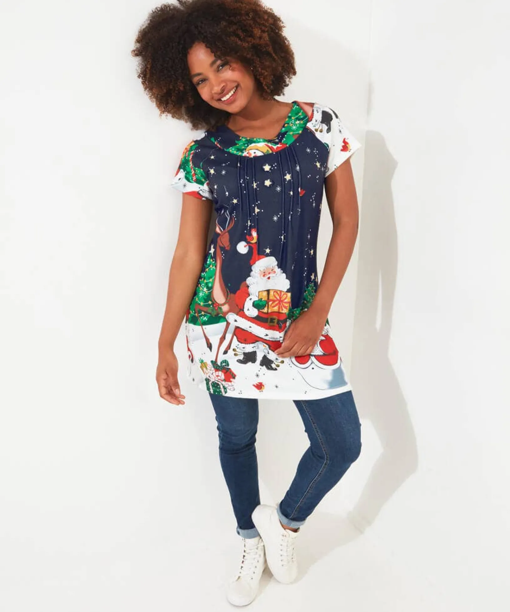 christmas_fun_tunic_2.webp Shop Women's Collection | Tops, Tunics & Blouses | Dresses | Half Price Christmas Styles | Sale Tops, Tunics & Blouses | Top Picks | Women's | Women's | Women's | Women's Joe Browns Christmas Fun Tunic Black