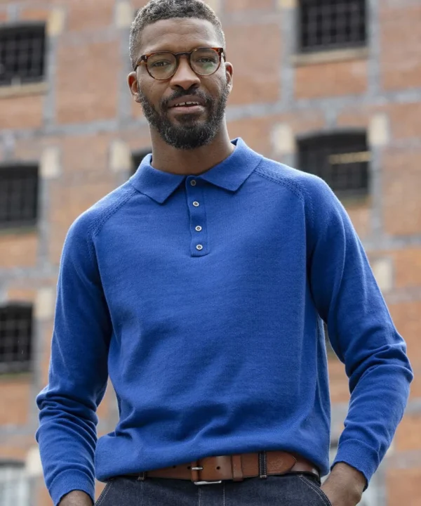 Shop Men's Collection | Knitwear & Jumpers | Tops & T-Shirts | Sale Knitwear & Jumpers | Top Picks | Men，s | Men，s | Men，s Joe Browns Classic and Cool Knitted Polo Blue