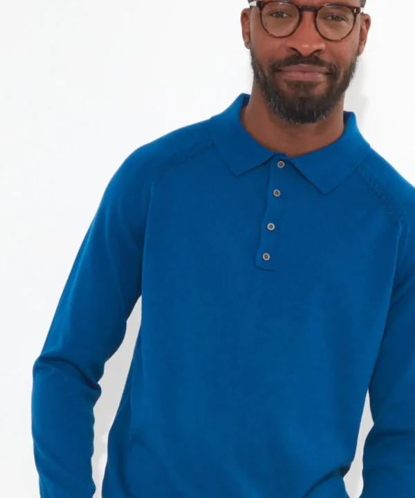 Shop Men's Collection | Knitwear & Jumpers | Tops & T-Shirts | Sale Knitwear & Jumpers | Top Picks | Men，s | Men，s | Men，s Joe Browns Classic and Cool Knitted Polo Blue