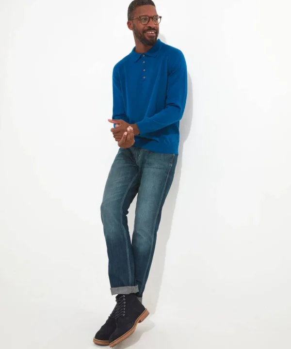 Shop Men's Collection | Knitwear & Jumpers | Tops & T-Shirts | Sale Knitwear & Jumpers | Top Picks | Men，s | Men，s | Men，s Joe Browns Classic and Cool Knitted Polo Blue