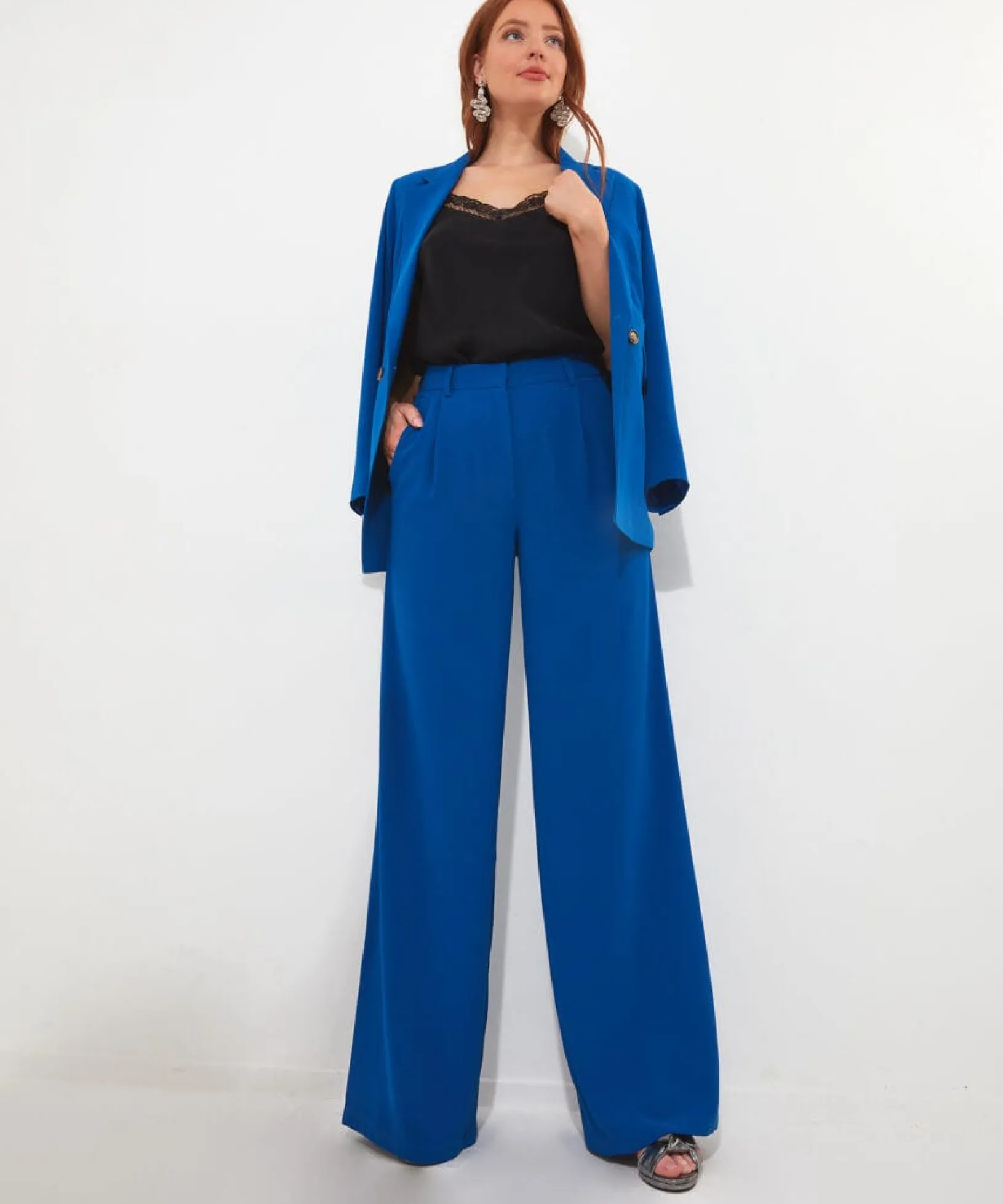 cobalt_trousers_0.webp Shop Women's Collection | Occasion Outfits | Jeans & Trousers | Sale Jeans & Trousers | Top Picks | Top Picks | Women's | Women's Joe Browns Cobalt Trousers Blue