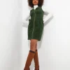 Shop Women's Collection | Vintage & Retro Dresses | Dresses | Sale Dresses | Top Picks | Top Picks | Women's | Women's Joe Browns Confident Cord Pinafore Dress Green