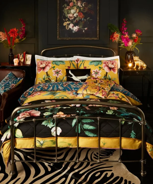 Bedroom | Rebel Residence | Floral Décor | Nature Décor | Animal Décor | Bedding | Home | Home | Home | Home | Home | Home Joe Browns Contemporary Chinoiserie Reversible Bed Set Chartreuse