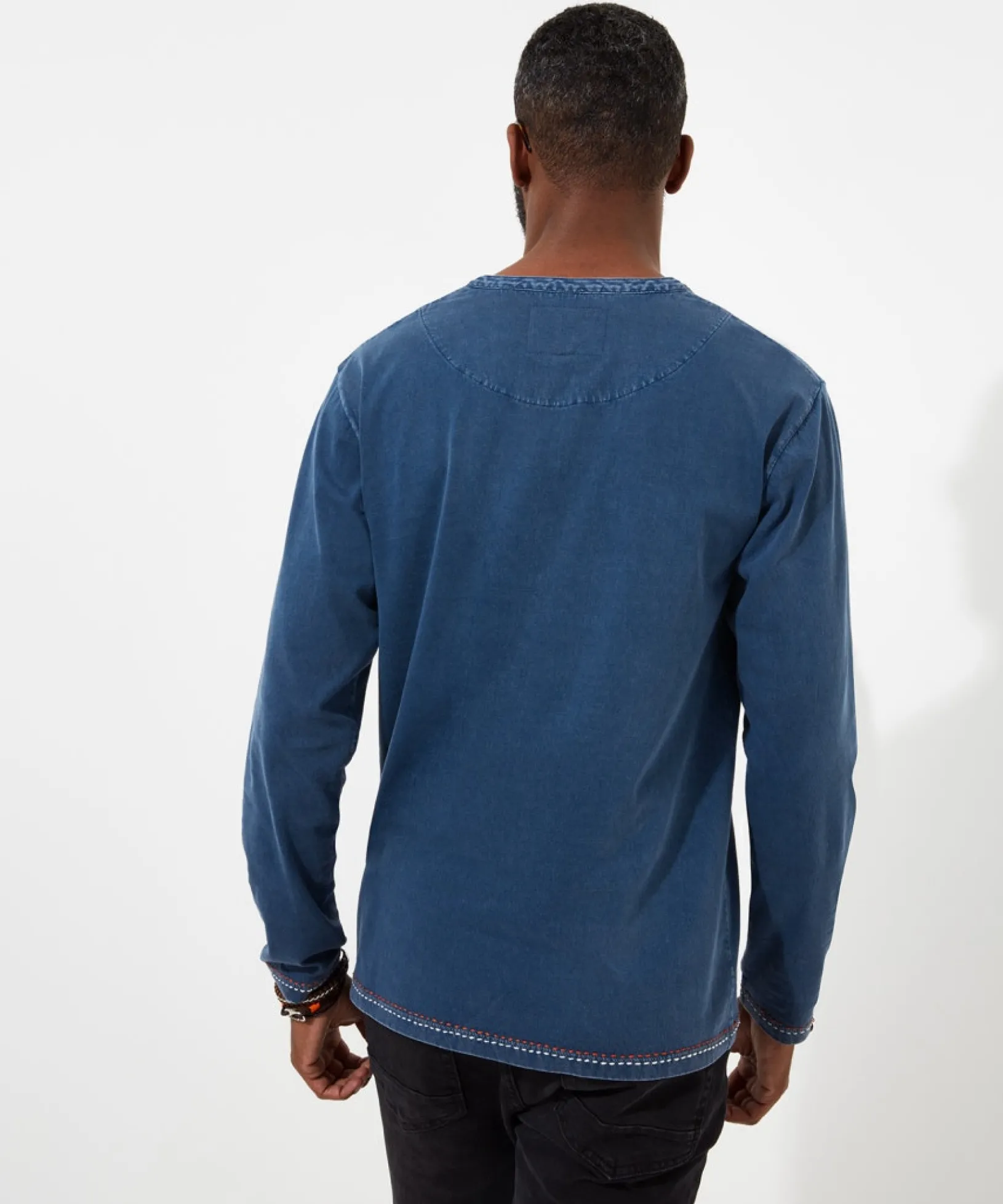 cool_and_customised_henle_4.webp Shop Men's Collection | Henley Tops | Layering Essentials | Tops & T-Shirts | Sale Tops & T-Shirts | Top Picks | Men,s | Men,s | Men,s | Men,s Joe Browns Cool And Customised Henley Blue