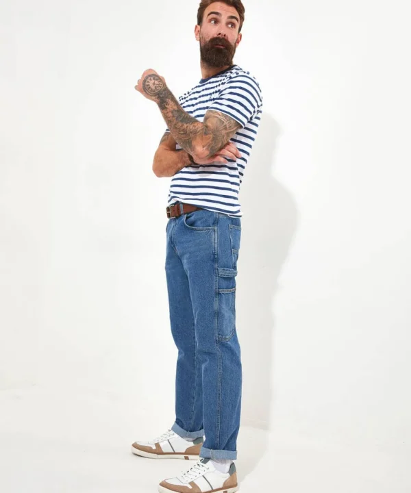 Shop Men's Collection | Jeans & Trousers | Denim Styles | Top Picks | Men,s | Men,s Joe Browns Cool Carpenter Jeans Mid Wash