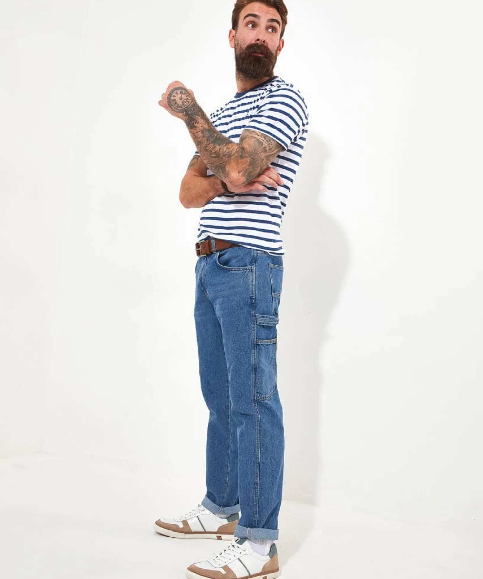 cool_carpenter_jeans_0.webp Shop Men's Collection | Jeans & Trousers | Denim Styles | Top Picks | Men,s | Men,s Joe Browns Cool Carpenter Jeans Mid Wash