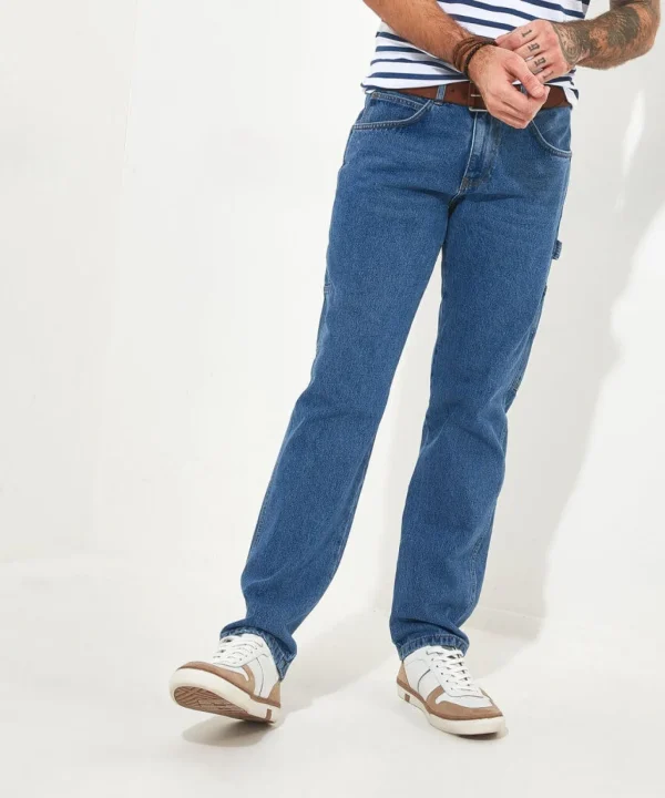 Shop Men's Collection | Jeans & Trousers | Denim Styles | Top Picks | Men,s | Men,s Joe Browns Cool Carpenter Jeans Mid Wash