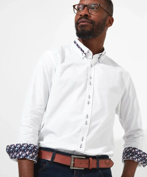 Shop Men's Collection | Work Shirts | Men's Tailoring | Shirts | Top Picks | Top Picks | Top Picks | Men，s Joe Browns Cool Collar Shirt White