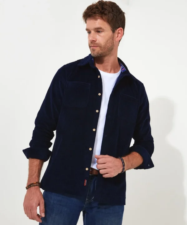 Shop Men's Collection | Work Shirts | Layering Essentials | Shirts | Top Picks | Top Picks | Men,s | Men,s Joe Browns Cool Cord Shacket Navy
