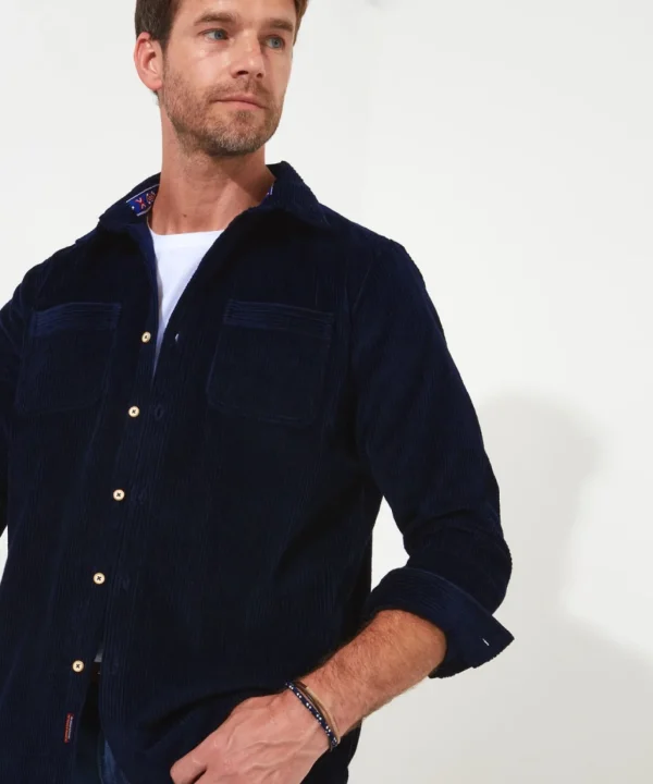 Shop Men's Collection | Work Shirts | Layering Essentials | Shirts | Top Picks | Top Picks | Men，s | Men，s Joe Browns Cool Cord Shacket Navy
