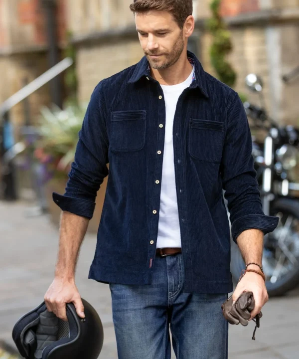 Shop Men's Collection | Work Shirts | Layering Essentials | Shirts | Top Picks | Top Picks | Men，s | Men，s Joe Browns Cool Cord Shacket Navy
