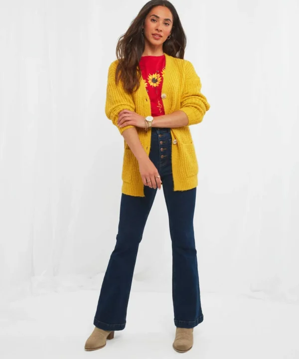 Cardigans & Coatigans | Sale Knitwear & Jumpers | Top Picks | Women's Joe Browns Cool Cosy Knit Cardigan Ochre