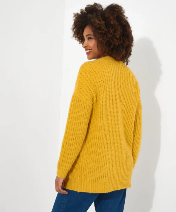 Cardigans & Coatigans | Sale Knitwear & Jumpers | Top Picks | Women's Joe Browns Cool Cosy Knit Cardigan Ochre