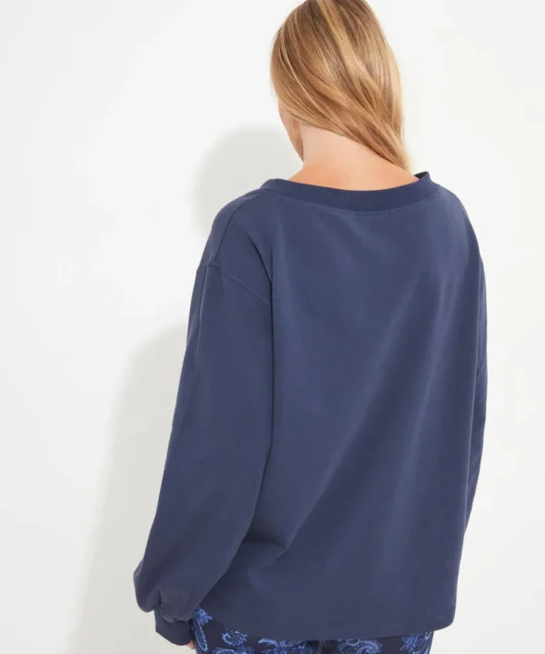 Pyjamas & Loungewear | Cardigans & Coatigans | Sale Pyjamas & Loungewear | Sale Tops, Tunics & Blouses | Women's | Top Picks | Women's | Women's Joe Browns Cosy Up Sweatshirt Blue