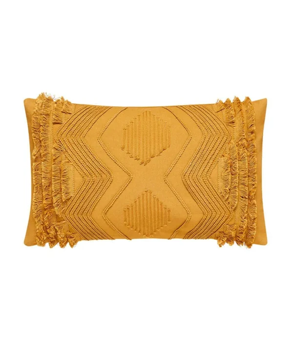 Cushions & Throws | Home Joe Browns Cotton Tufted Cushion Ochre / Grey