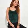 Occasion Outfits | Tops, Tunics & Blouses | Sale Tops, Tunics & Blouses | Top Picks | Women's | Women's Joe Browns Crushed Velour Cami Emerald