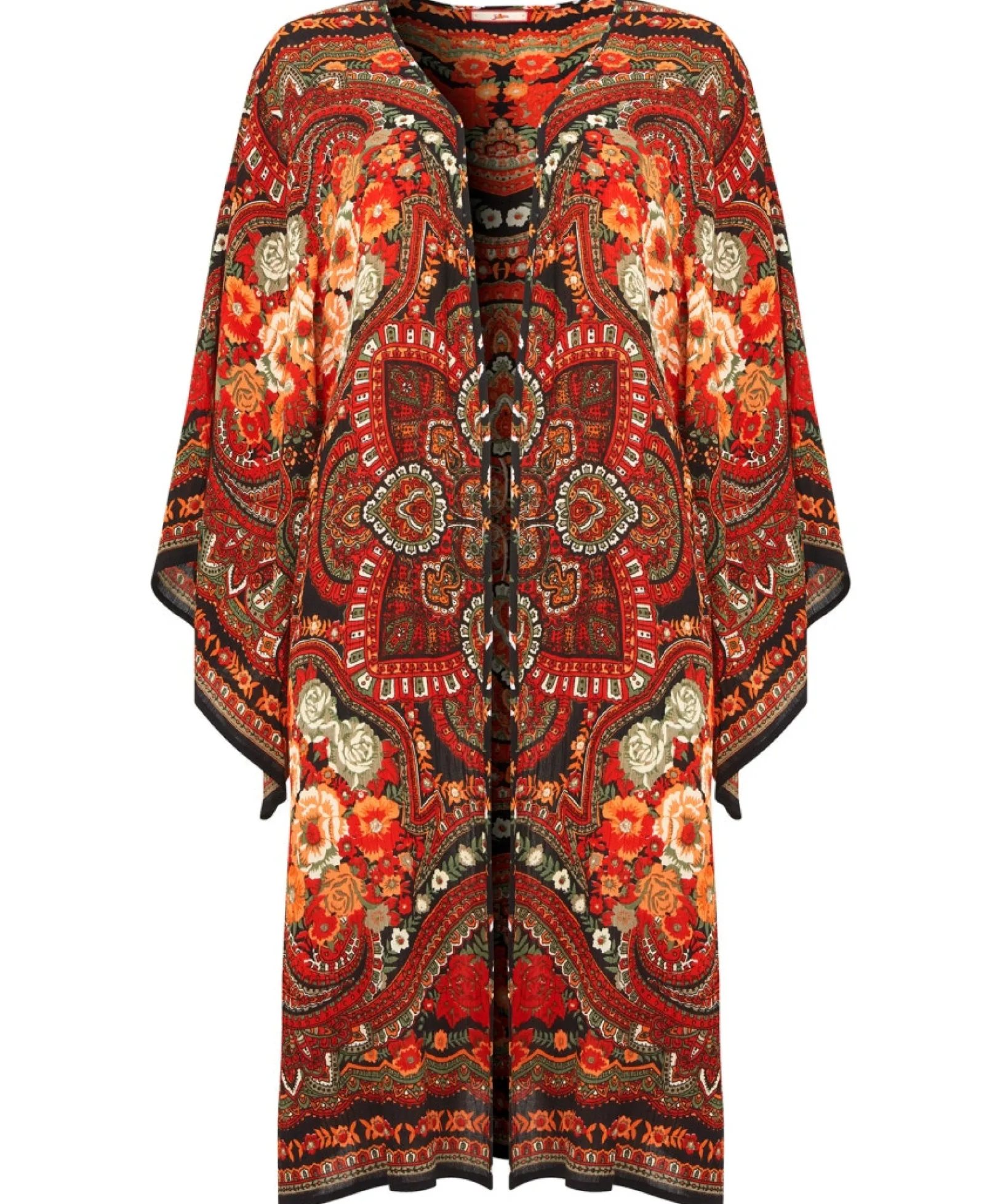 curious_carnival_kimono_2.webp Tops, Tunics & Blouses | Sale Tops, Tunics & Blouses | Women's | Women's Joe Browns Curious Carnival Kimono Multi / Orange