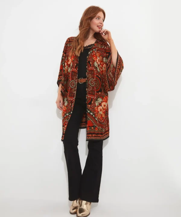 Tops, Tunics & Blouses | Sale Tops, Tunics & Blouses | Women's | Women's Joe Browns Curious Carnival Kimono Multi / Orange