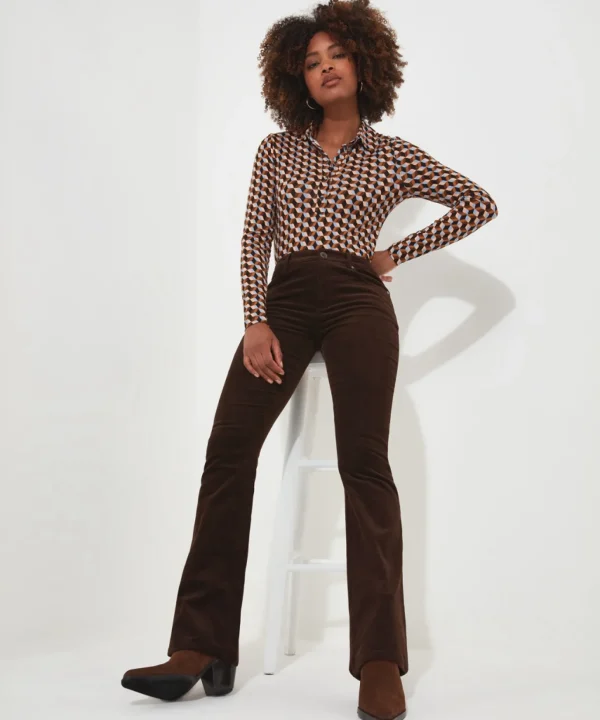 Shop Women's Collection | Jeans & Trousers | Sale Jeans & Trousers | Top Picks | Women's | Women's Joe Browns Curious Cord Trousers Chocolate Brown