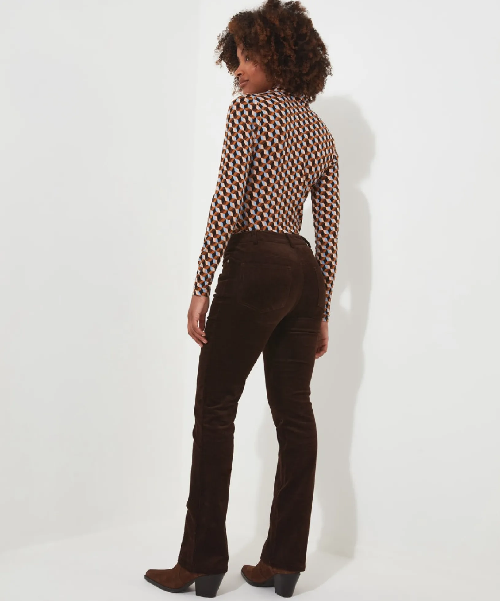 curious_cord_trousers_3.webp Shop Women's Collection | Jeans & Trousers | Sale Jeans & Trousers | Top Picks | Women's | Women's Joe Browns Curious Cord Trousers Chocolate Brown