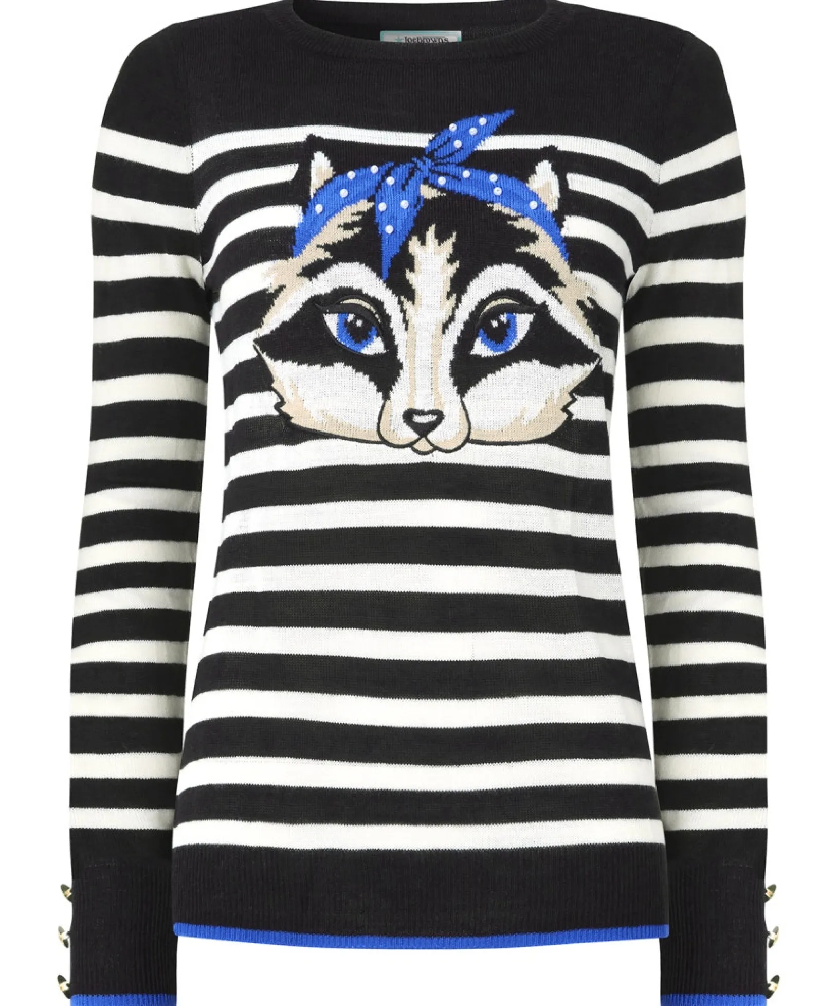 curiously_cute_raccoon_ju_1.webp Shop Women's Collection | Cardigans & Coatigans | Sale Knitwear & Jumpers | Top Picks | Top Picks | Women's Joe Browns Curiously Cute Raccoon Jumper Black