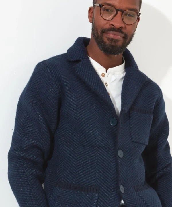 Shop Men's Collection | Knitwear & Jumpers | Top Picks | Men,s Joe Browns Cut Above Cardigan Navy
