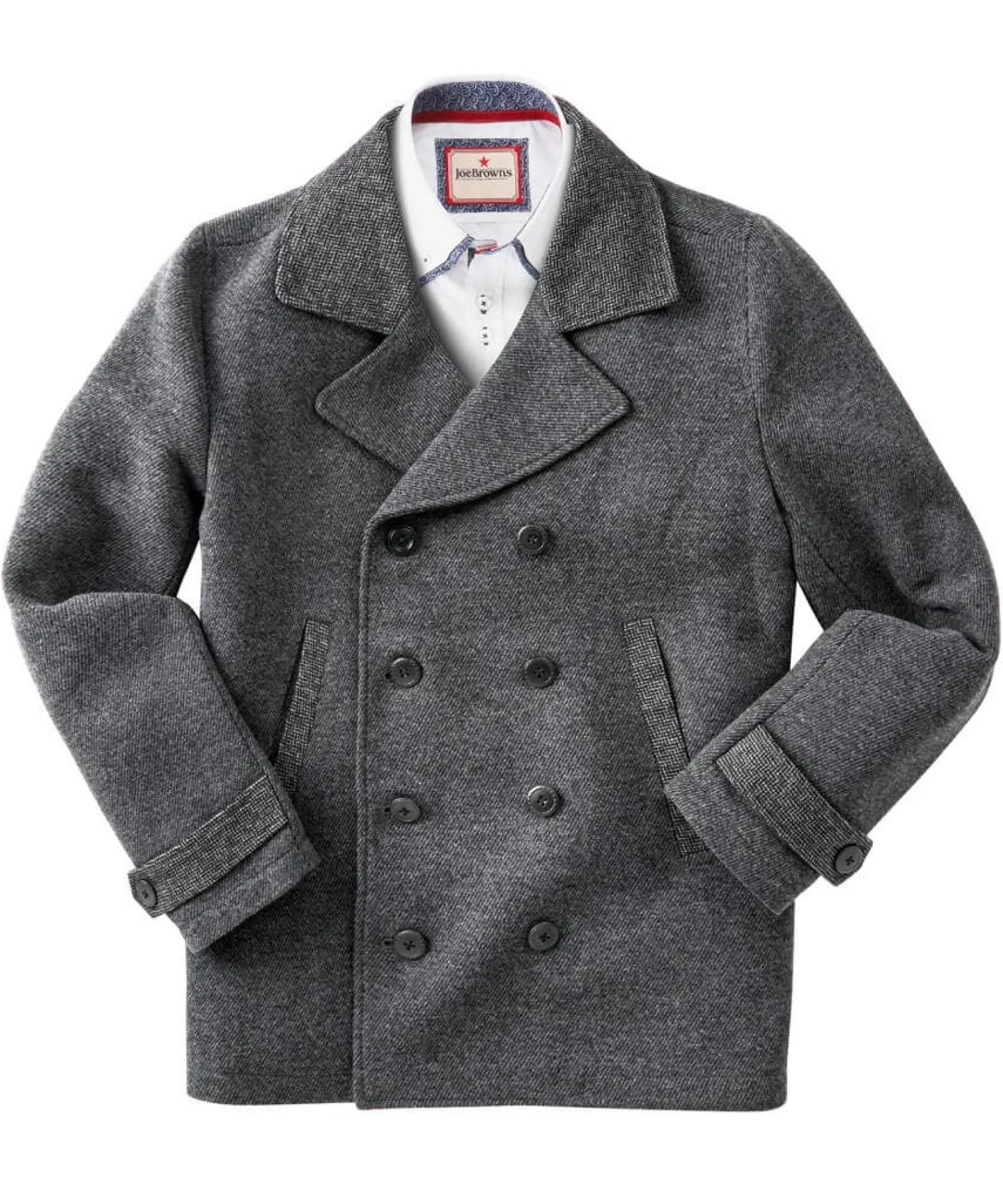 dapper_double_breasted_co_1.webp Shop Men's Collection | Gifts | Coats & Jackets | Sale Coats & Jacket | Top Picks | Men,s | Men,s | Men,s Joe Browns Dapper Double Breasted Coat Grey