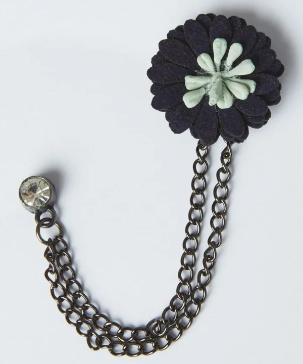 Men's Partywear | Accessories | Top Picks | Men，s Joe Browns Dapper Pocket Chain Pin Navy Multi