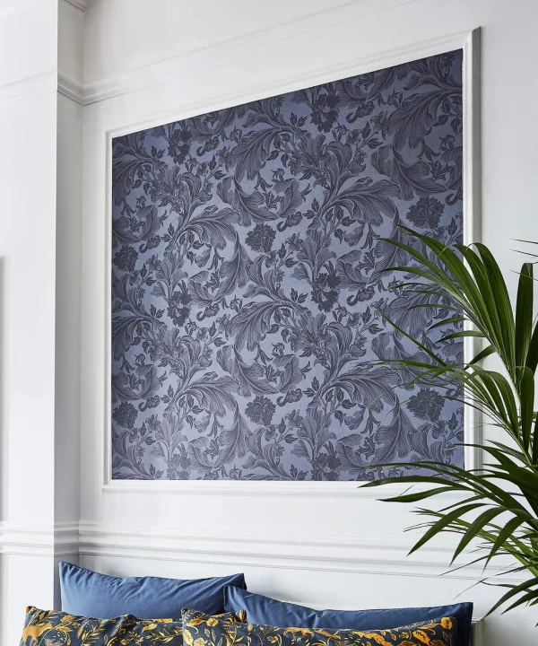 Floral Décor | Home Joe Browns Daring Damask Wallpaper Navy / Gold / Red