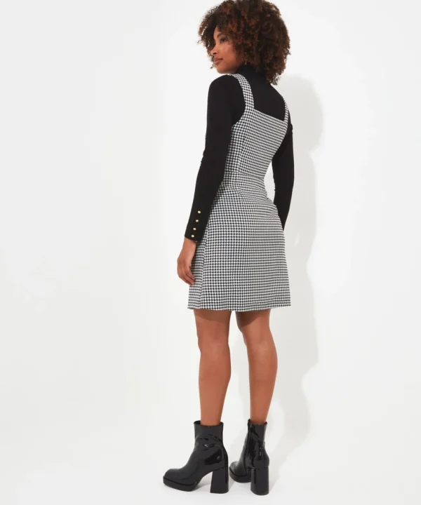 Shop Women's Collection | Vintage & Retro Dresses | Dresses | Sale Dresses | Top Picks | Top Picks | Women's | Women's Joe Browns Daring Dogtooth Dress Black/White