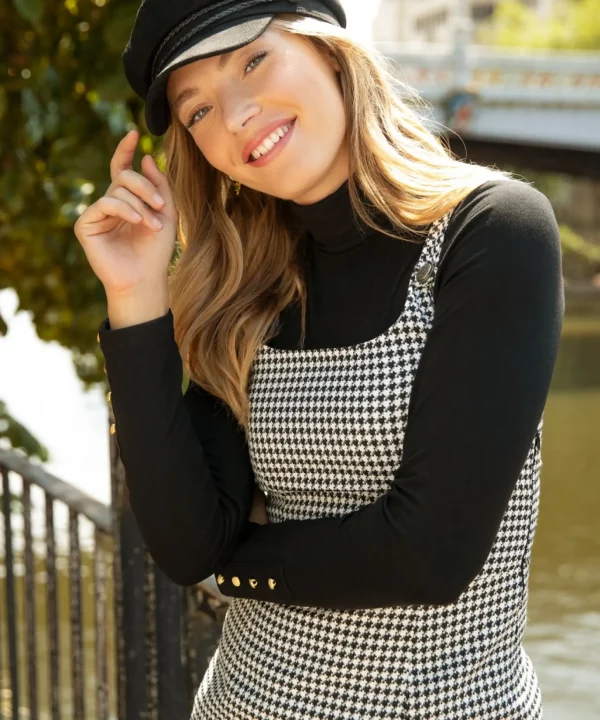 Shop Women's Collection | Vintage & Retro Dresses | Dresses | Sale Dresses | Top Picks | Top Picks | Women's | Women's Joe Browns Daring Dogtooth Dress Black/White