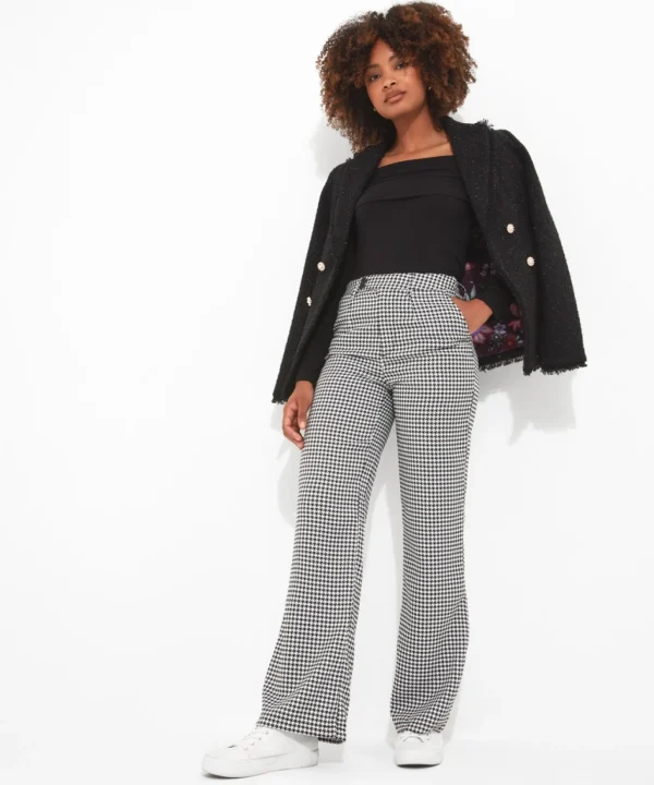 Shop Women's Collection | Jeans & Trousers | Sale Jeans & Trousers | Top Picks | Women's | Women's Joe Browns Daring Dogtooth Trousers Black/White