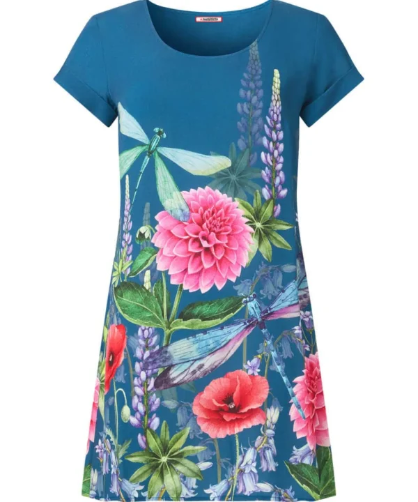 Sale Tops, Tunics & Blouses | Women's Joe Browns Darling Dragonfly Tunic Blue