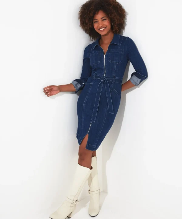 Shop Women's Collection | Vintage & Retro Dresses | Maxi Dresses | Denim Styles | Dresses | Sale Dresses | Top Picks | Top Picks | Top Picks | Women's | Women's | Women's Joe Browns Davina Denim Dress Blue