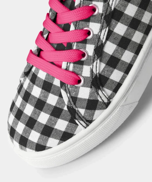 Sale Boots & Shoes | Women's Joe Browns Dear Lydia Gingham Pumps Black/White