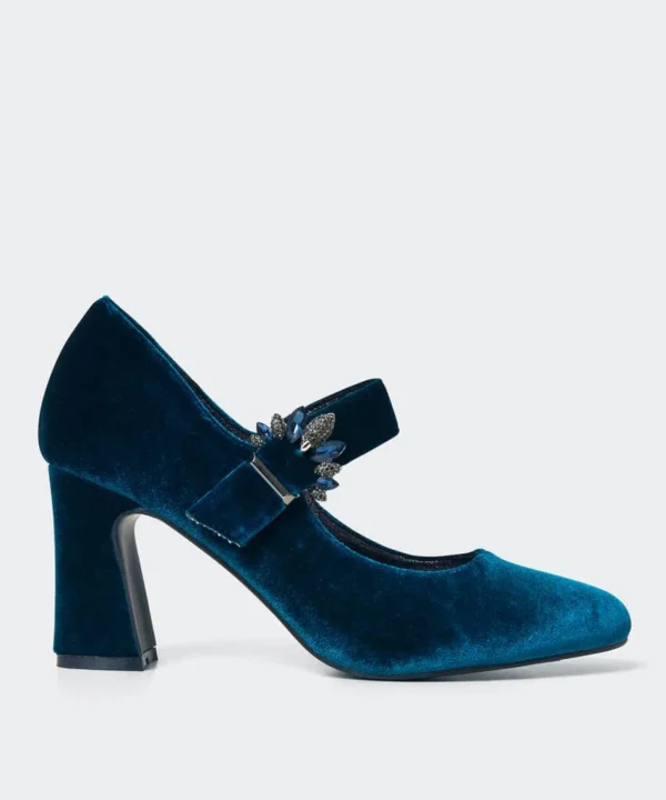 Party Footwear | Gifts | Boots & Shoes | Sale Boots & Shoes | Top Picks | Women's | Women's | Women's Joe Browns Deco Decadence Velvet Shoes Midnight
