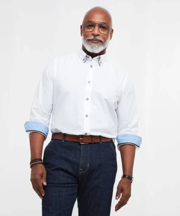 Shop Men's Collection | Work Shirts | Men's Tailoring | Shirts | Top Picks | Top Picks | Top Picks | Men,s Joe Browns Delightful Double Collar Shirt White