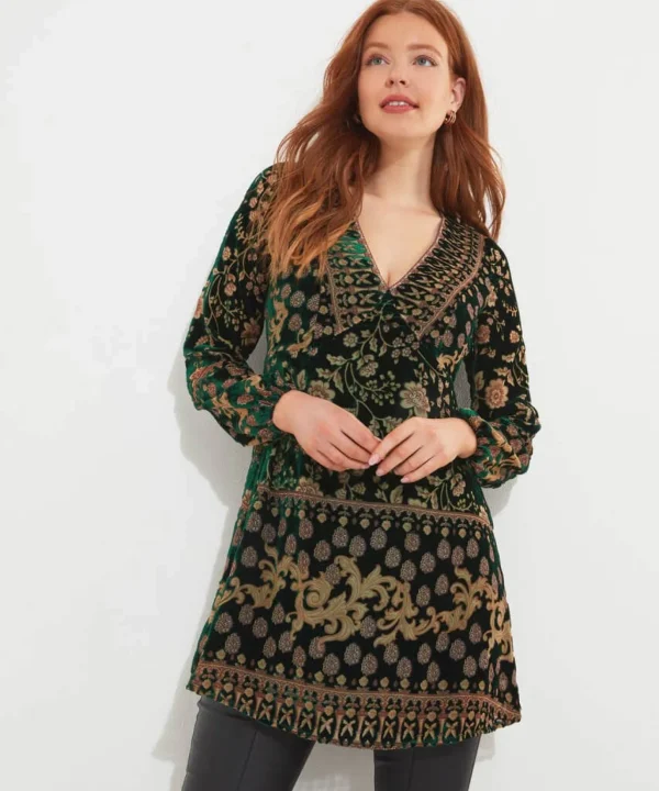Shop Women's Collection | Velvet & Devor茅 Dresses | Boho Dresses | Party Dresses | Occasion Outfits | Tops, Tunics & Blouses | Dresses | Sale Tops, Tunics & Blouses | Top Picks | Top Picks | Top Picks | Top Picks | Top Picks | Women's | Women's | Women's Joe Browns Destiny Devore Tunic Midnight