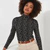 Tops, Tunics & Blouses | Sale Tops, Tunics & Blouses | Women's | Women's Joe Browns Ditsy Floral Roll Neck Black