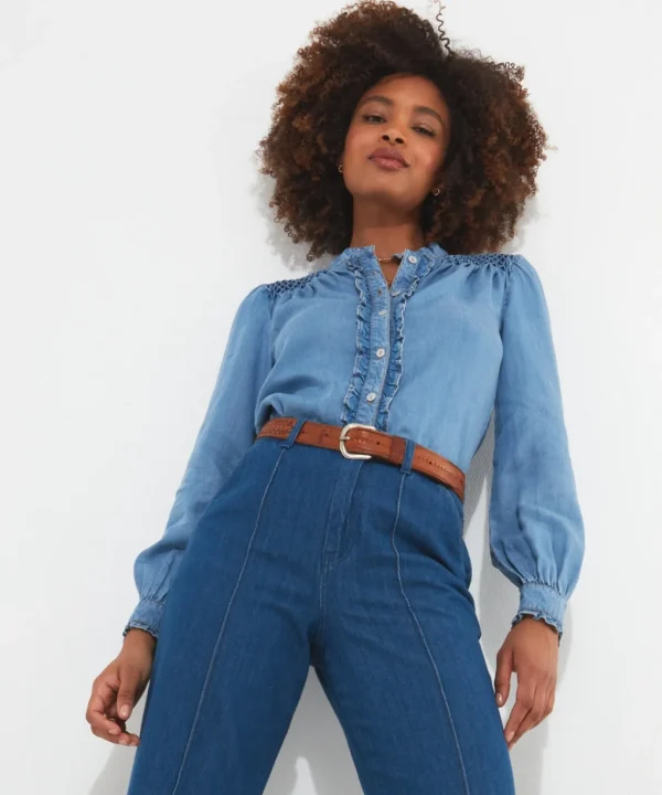 Denim Styles | Tops, Tunics & Blouses | Sale Tops, Tunics & Blouses | Women's | Women's | Women's Joe Browns Dixie Denim Blouse Blue