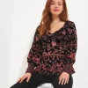 Shop Women's Collection | Occasion Outfits | Tops, Tunics & Blouses | Sale Tops, Tunics & Blouses | Top Picks | Top Picks | Women's | Women's Joe Browns Dramatically Different Devore Top Black
