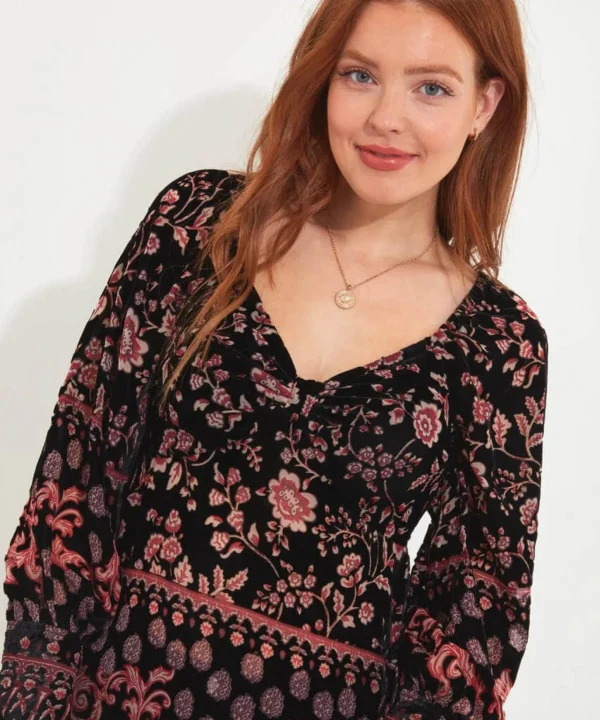 Shop Women's Collection | Occasion Outfits | Tops, Tunics & Blouses | Sale Tops, Tunics & Blouses | Top Picks | Top Picks | Women's | Women's Joe Browns Dramatically Different Devore Top Black