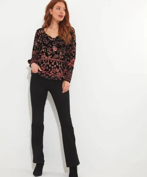 Shop Women's Collection | Occasion Outfits | Tops, Tunics & Blouses | Sale Tops, Tunics & Blouses | Top Picks | Top Picks | Women's | Women's Joe Browns Dramatically Different Devore Top Black