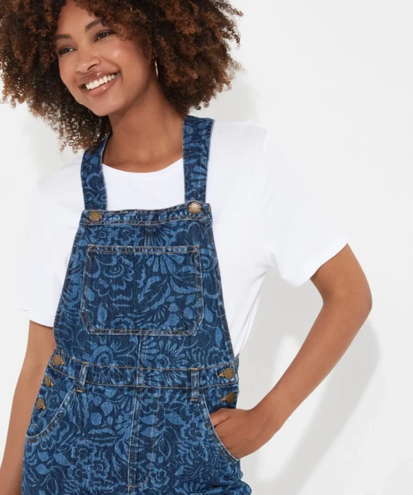 Shop Women's Collection | Denim Styles | Jumpsuits | Jeans & Trousers | Sale Jeans & Trousers | Top Picks | Women's | Women's | Women's | Women's Joe Browns Dreamer Printed Dungarees Blue